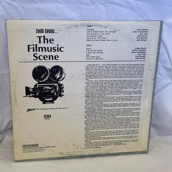 Zenith Salutes The Filmusic Scene (Vinyl) Columbia Special Products CSS 521 VG - Picture 3 of 8
